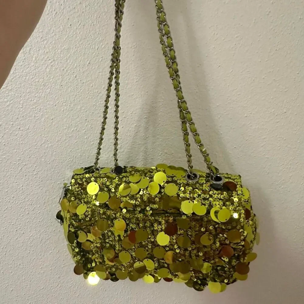 Unbranded Women's Green and Yellow Bag
